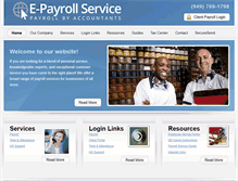 Tablet Screenshot of e-payrollservice.com